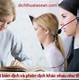 Biên Dịch Và Phiên Dịch Khác Nhau Chỗ Nào